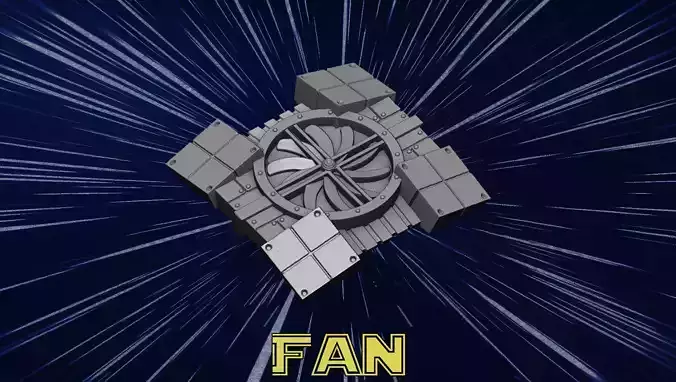 ventilation fan 3D print model