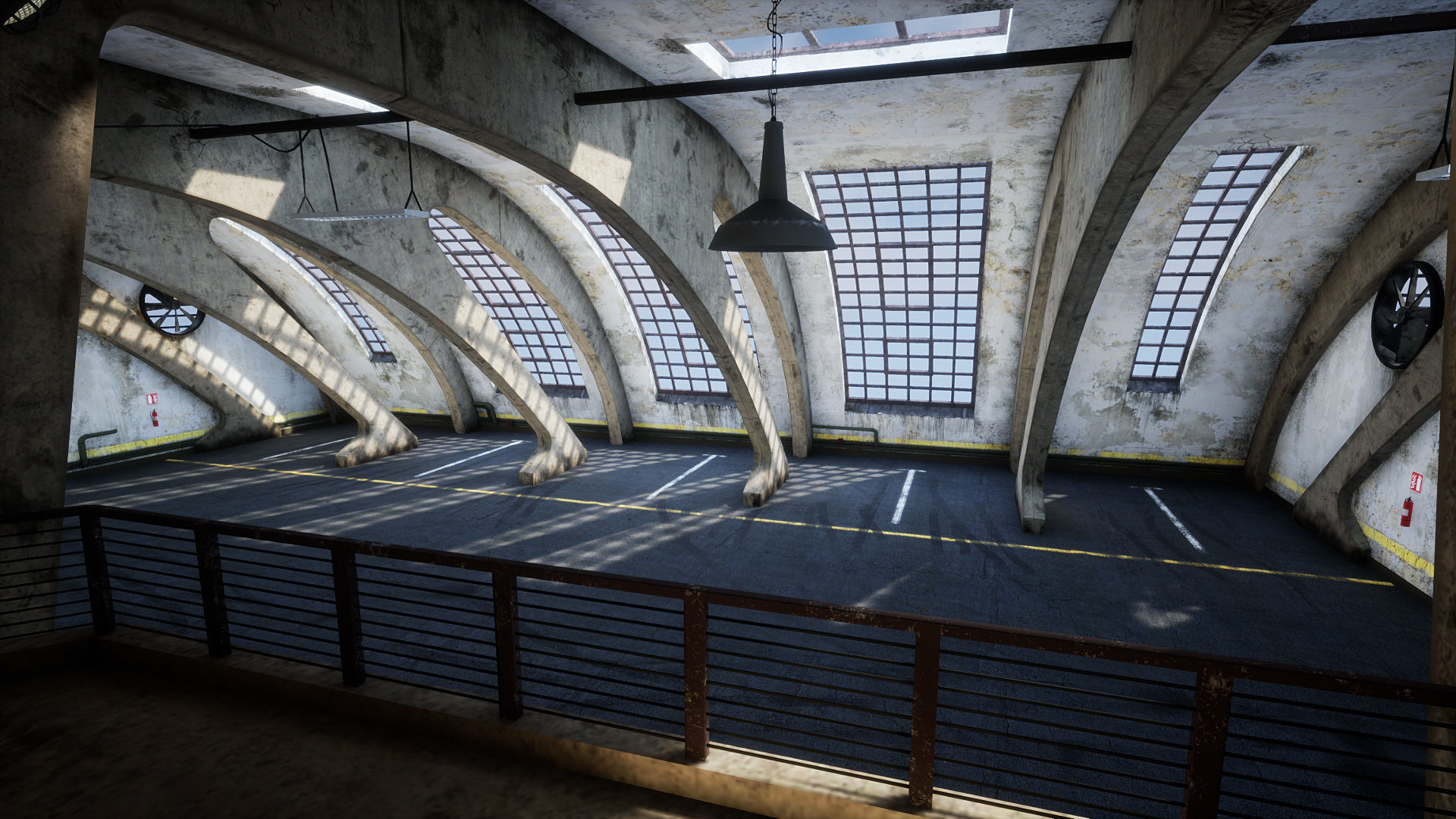 Garage 01 Low-poly 3D model_7