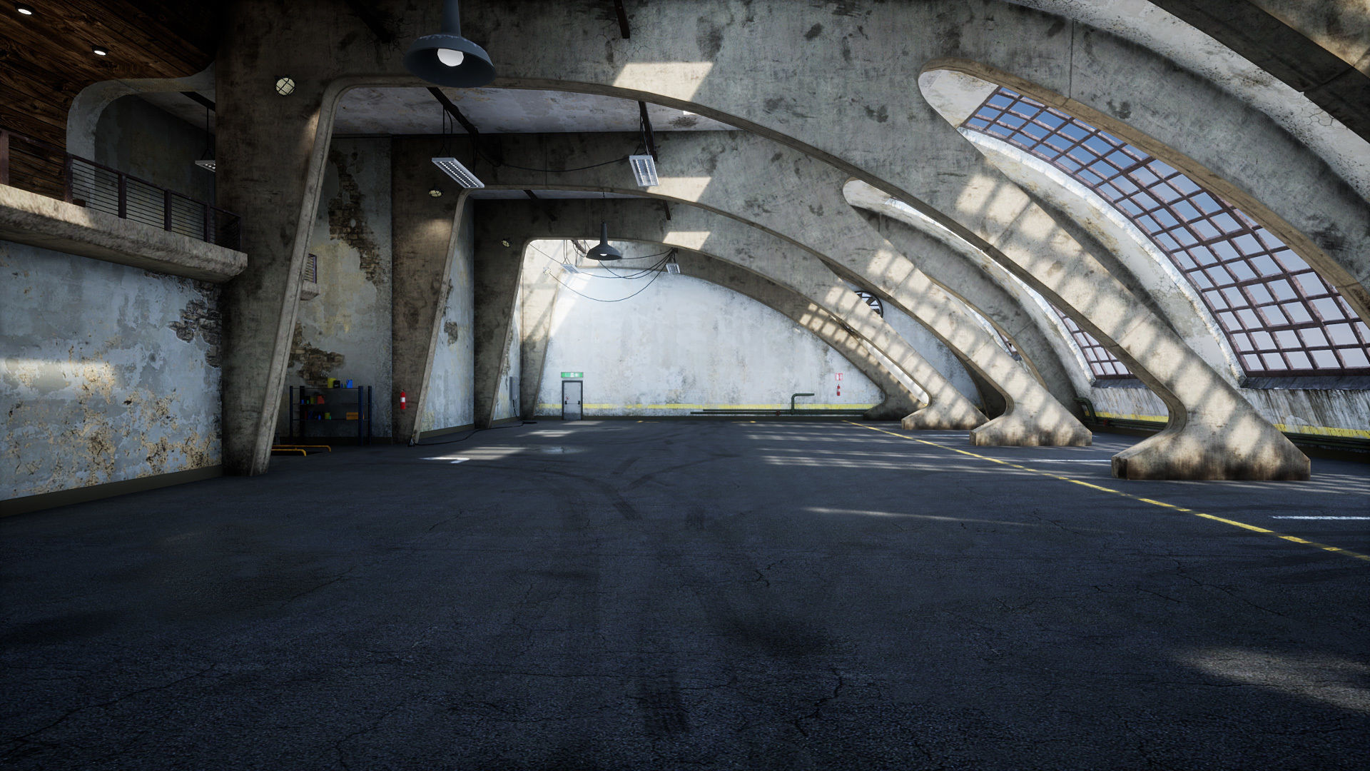 Garage 01 Low-poly 3D model_4