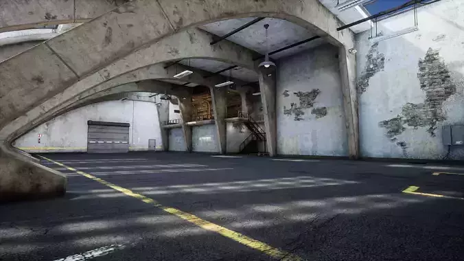 Garage 01 Low-poly 3D model