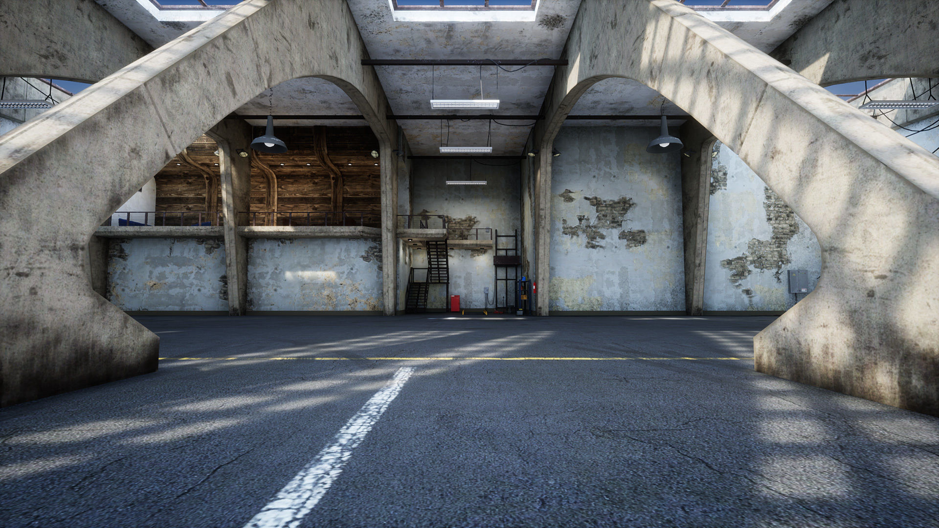 Garage 01 Low-poly 3D model_3