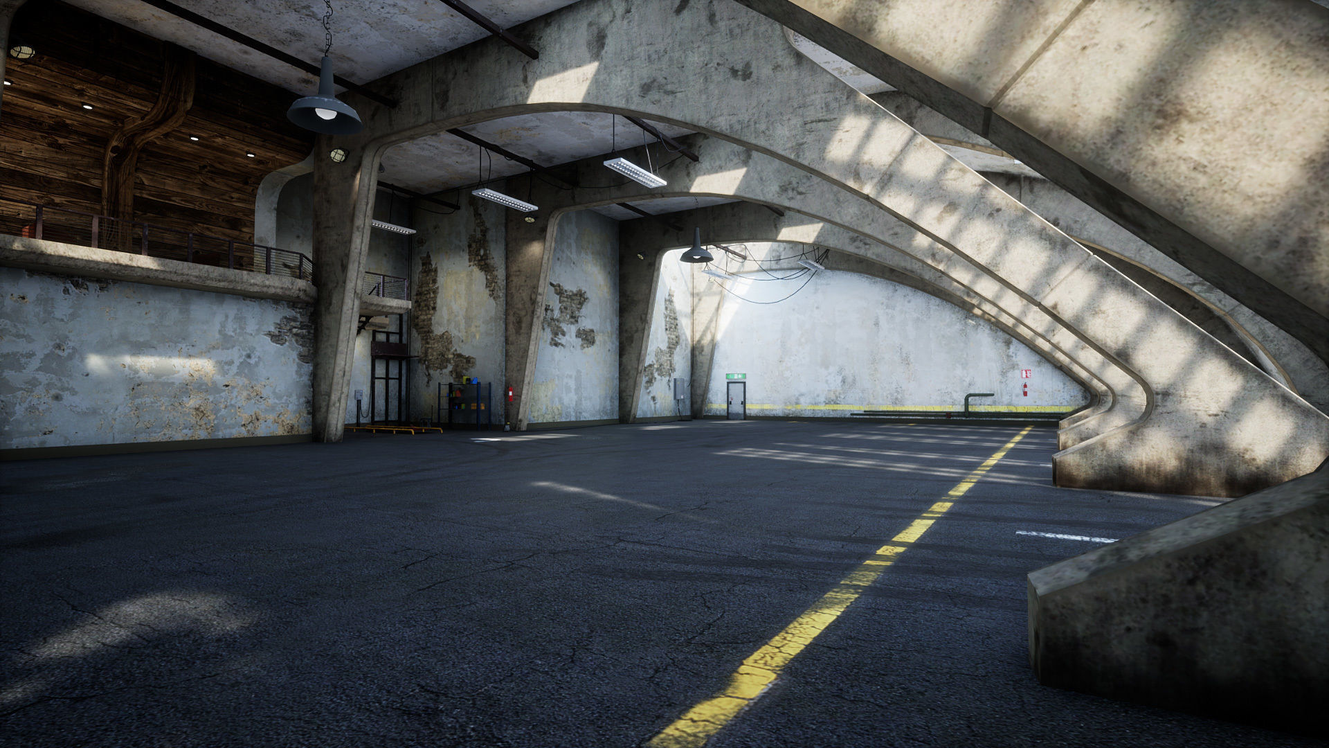 Garage 01 Low-poly 3D model_2