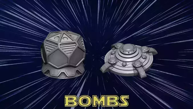 Bombs two star wars 3D print model