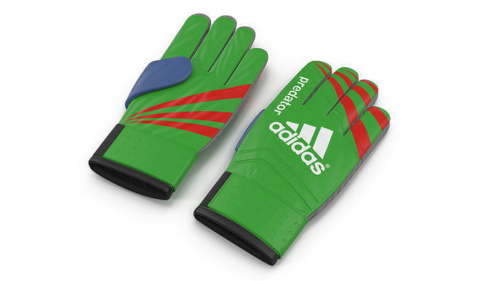 Goalie Gloves Adidas 3D model