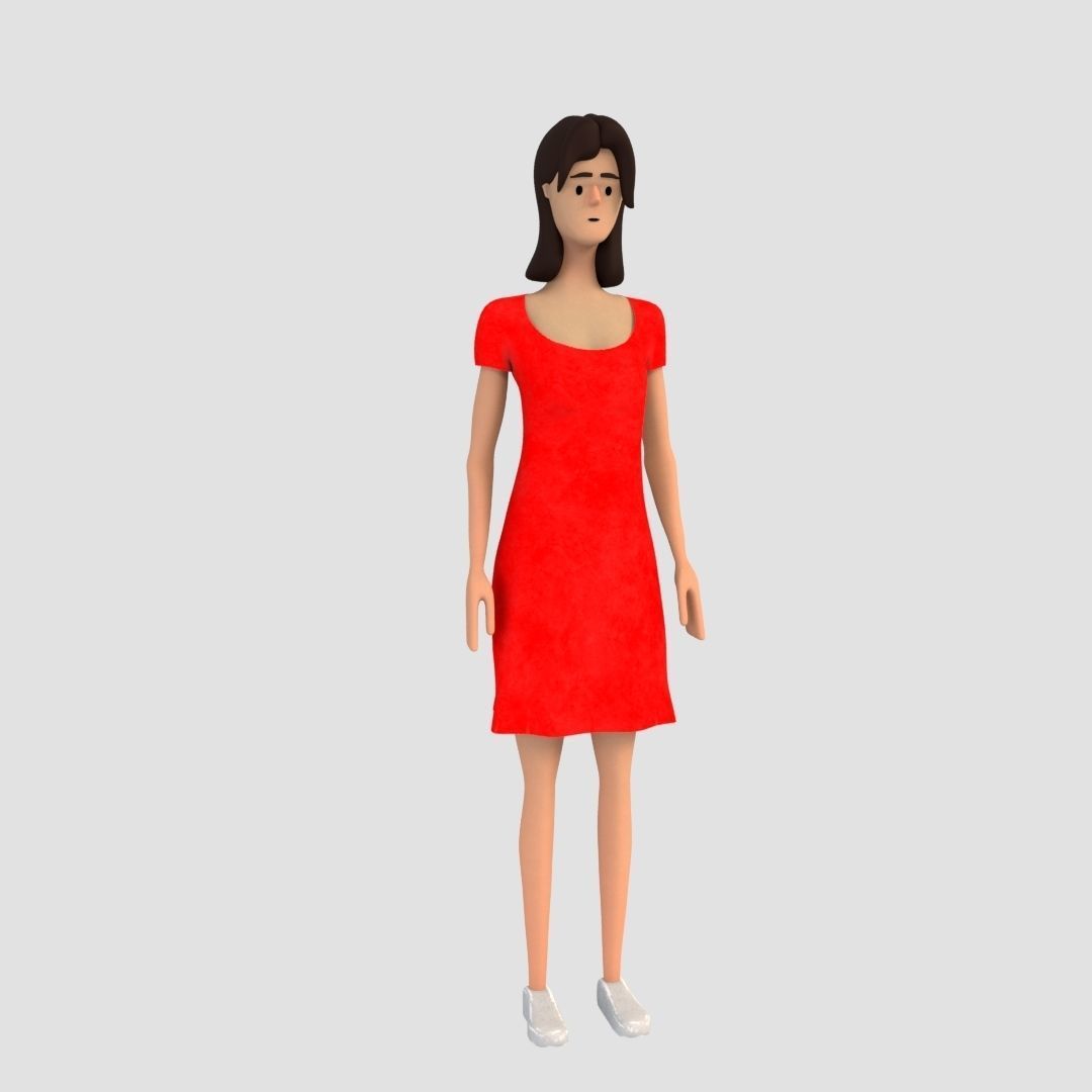 Cartoon Family Rigged 3D 3D model_3