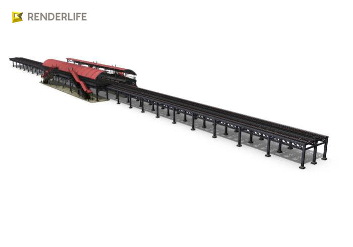 Elevated Train Station 3D model_3