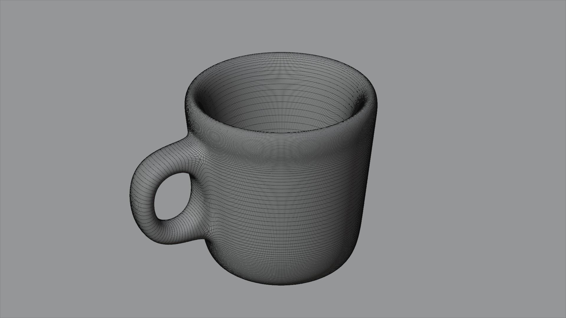 Black Cup Low-poly 3D model_1