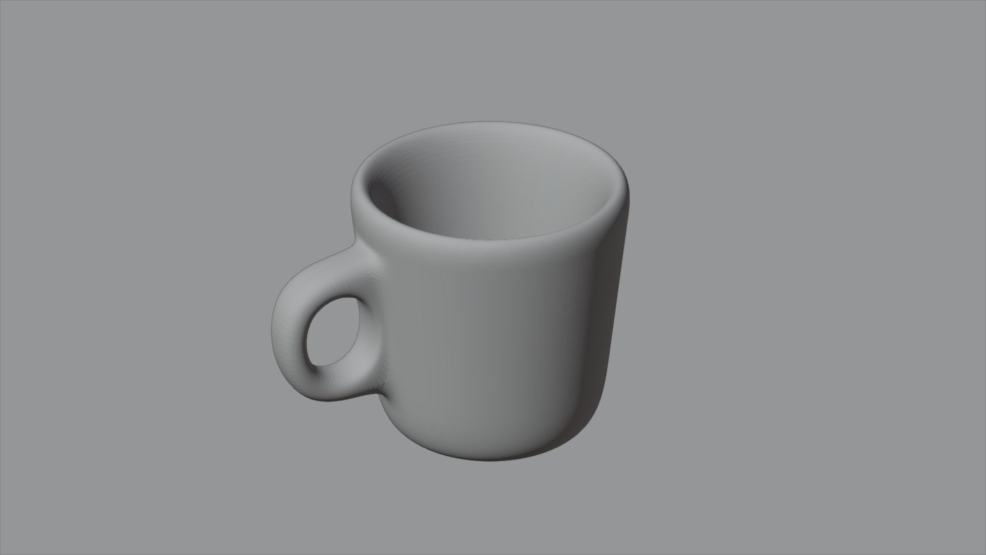Black Cup Low-poly 3D model_2