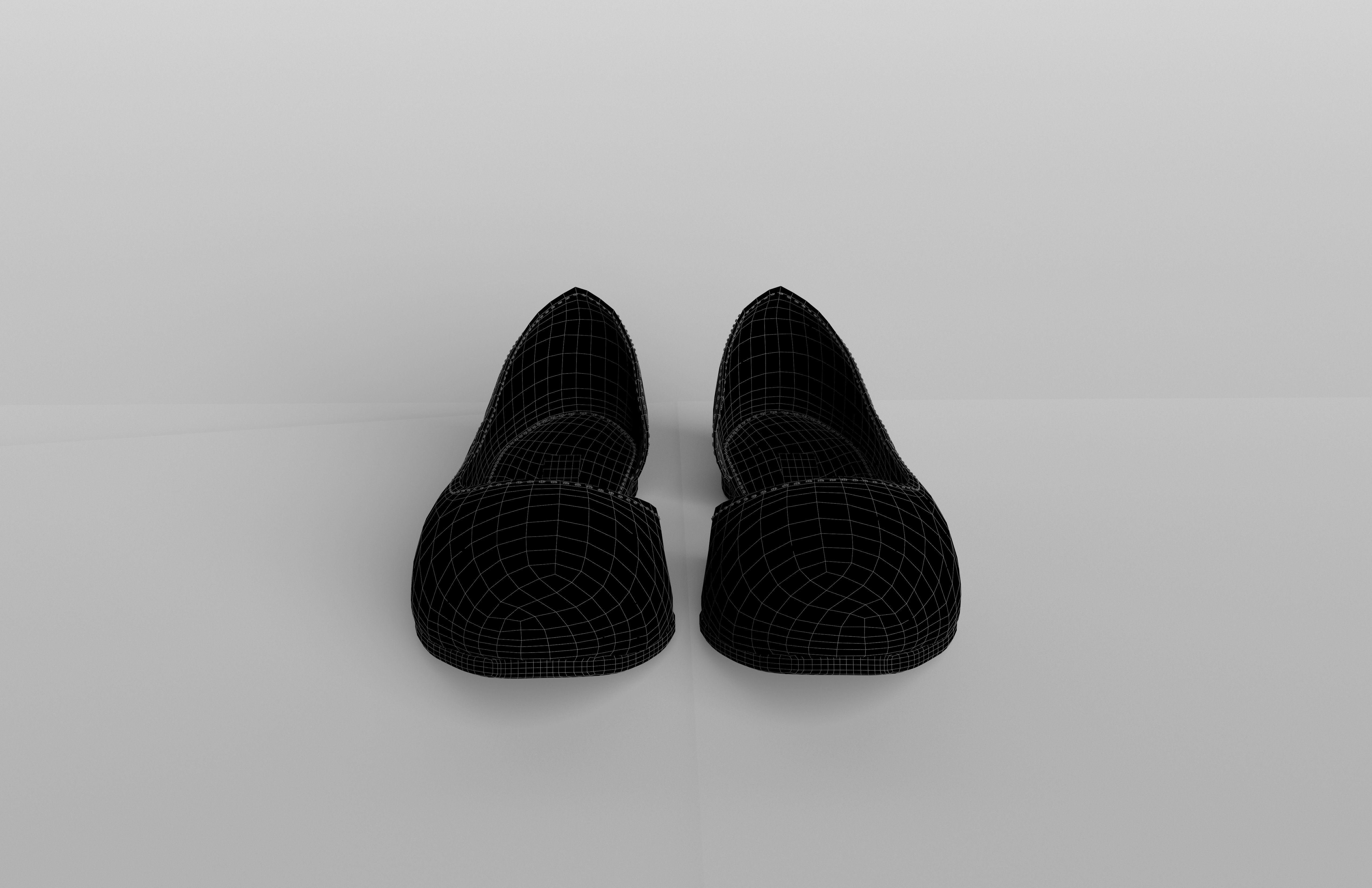 Flat Shoes v1 003 Low-poly 3D model_6