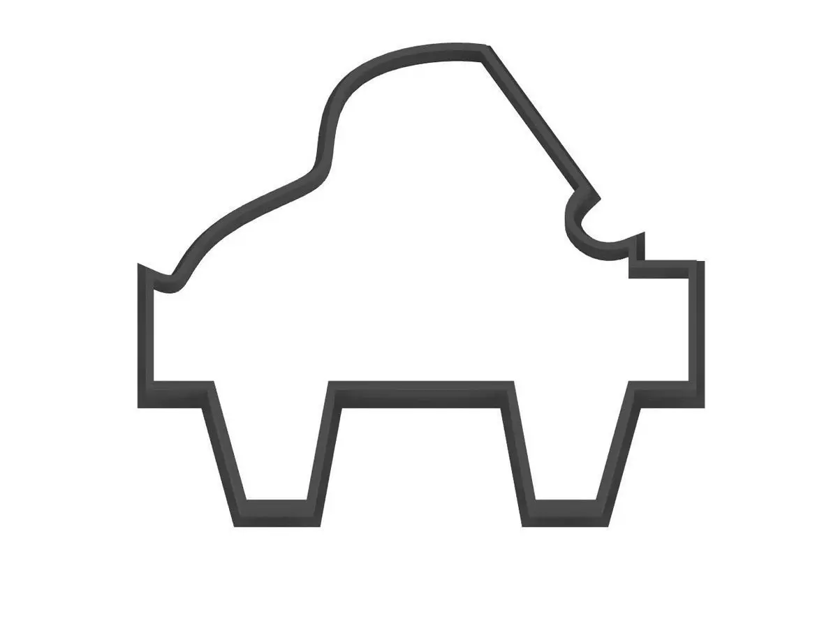 0084 Piano cookie cutter 3D print model_0