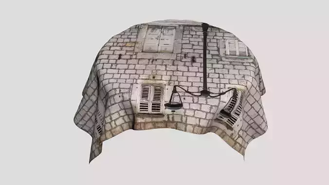 3d tablecloths on the table