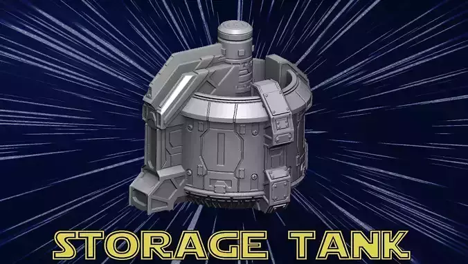 Storage tank 3D print model