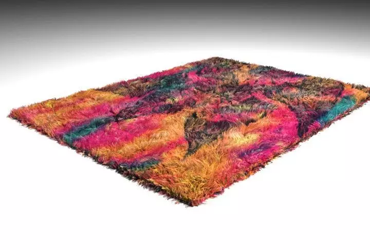 Printed Carpet Low-poly 3D model