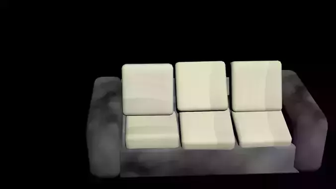 sofa on a black background