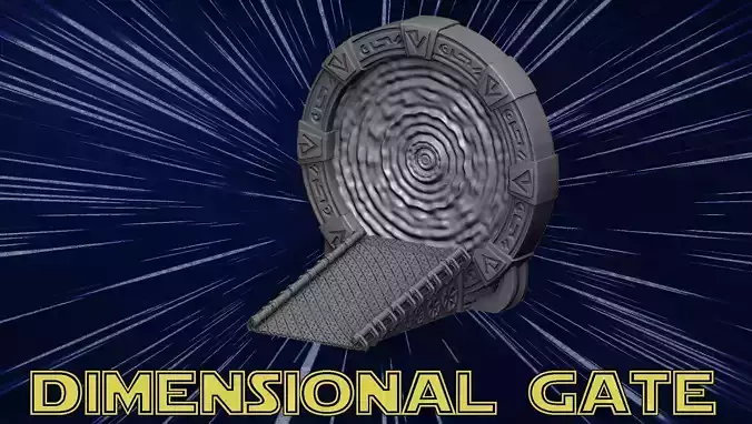 Dimensional gate 3D print model