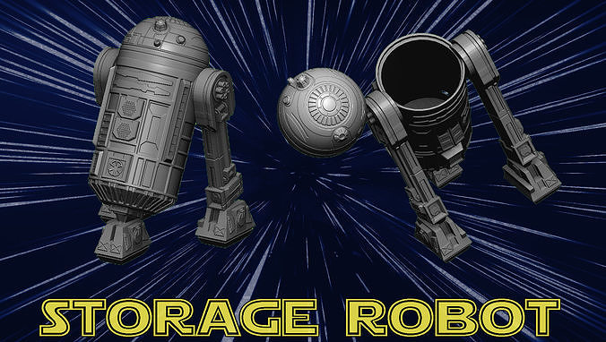 Storage Robot 3D print model