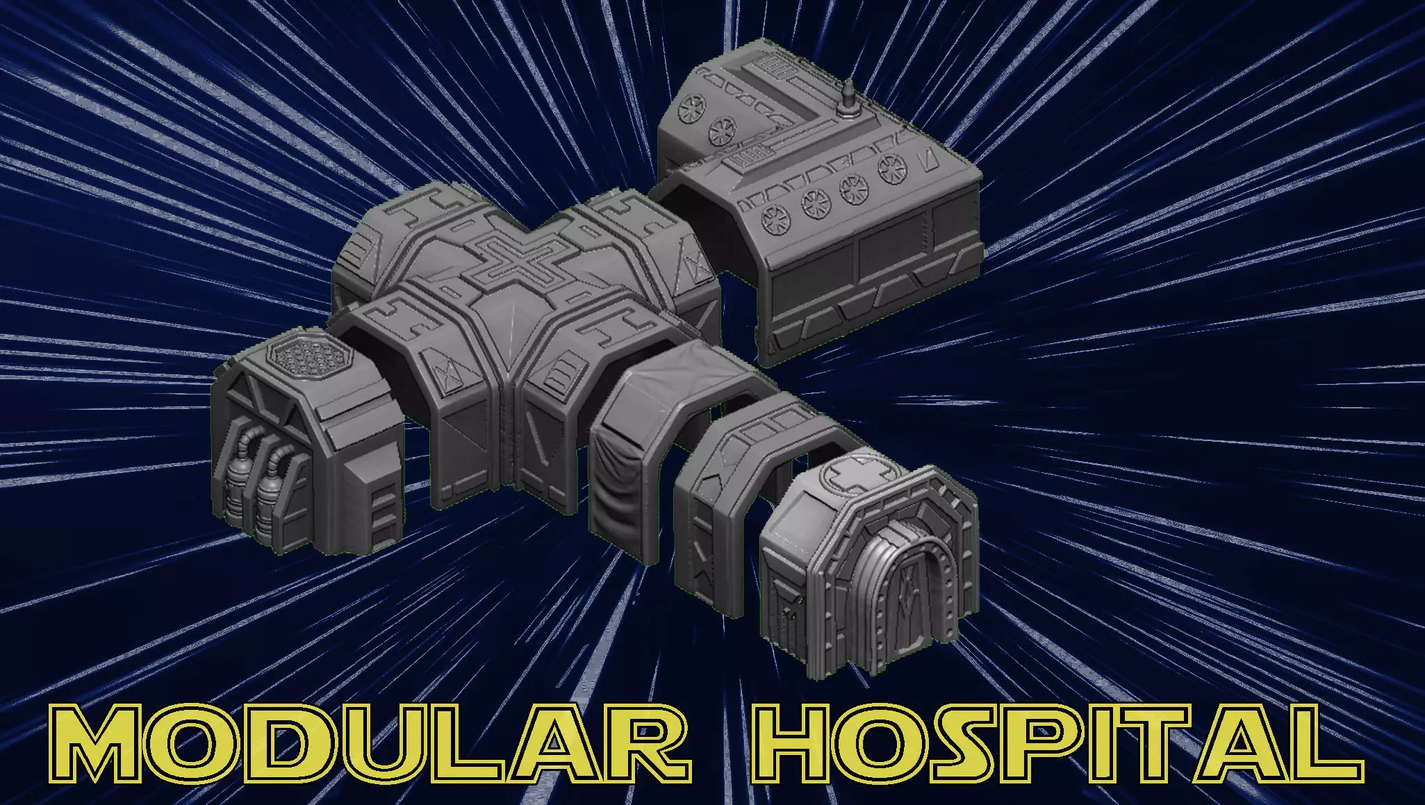 Modular Hospital 3D print model