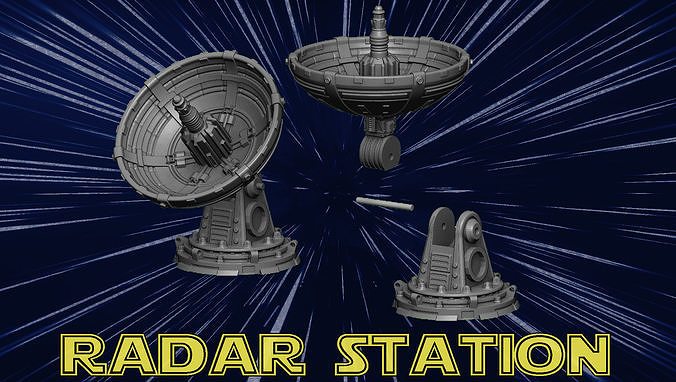 radar station 3D print model