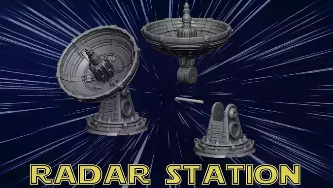 radar station 3D print model