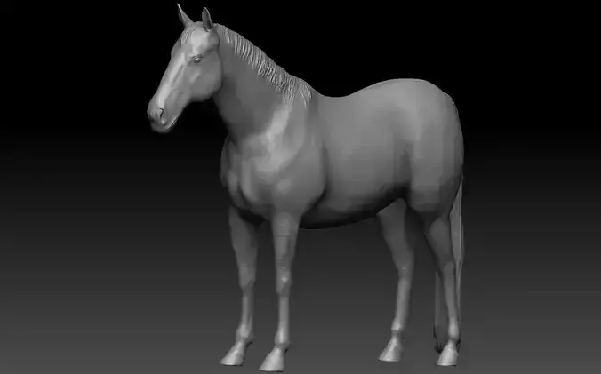 Horse detailed zbrush sculpture