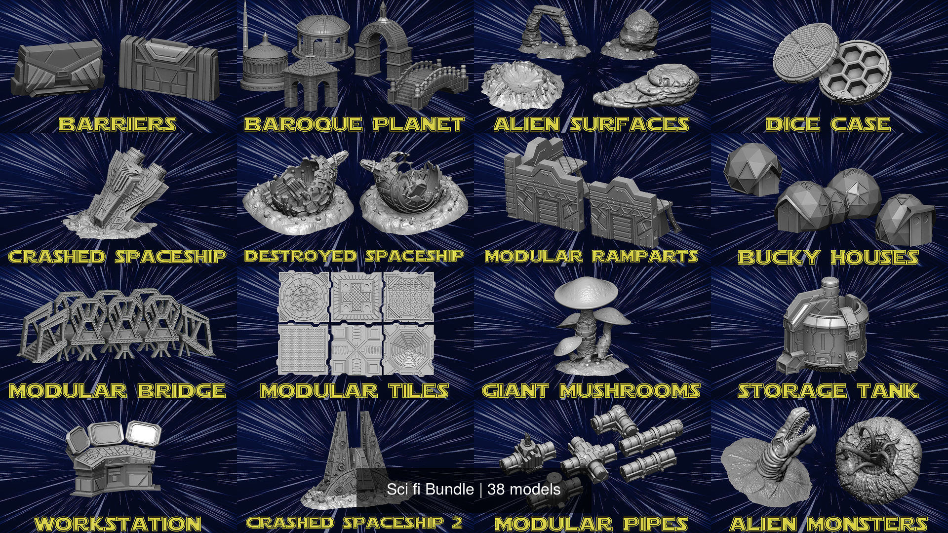Sci fi Bundle 3D Model Collection_9