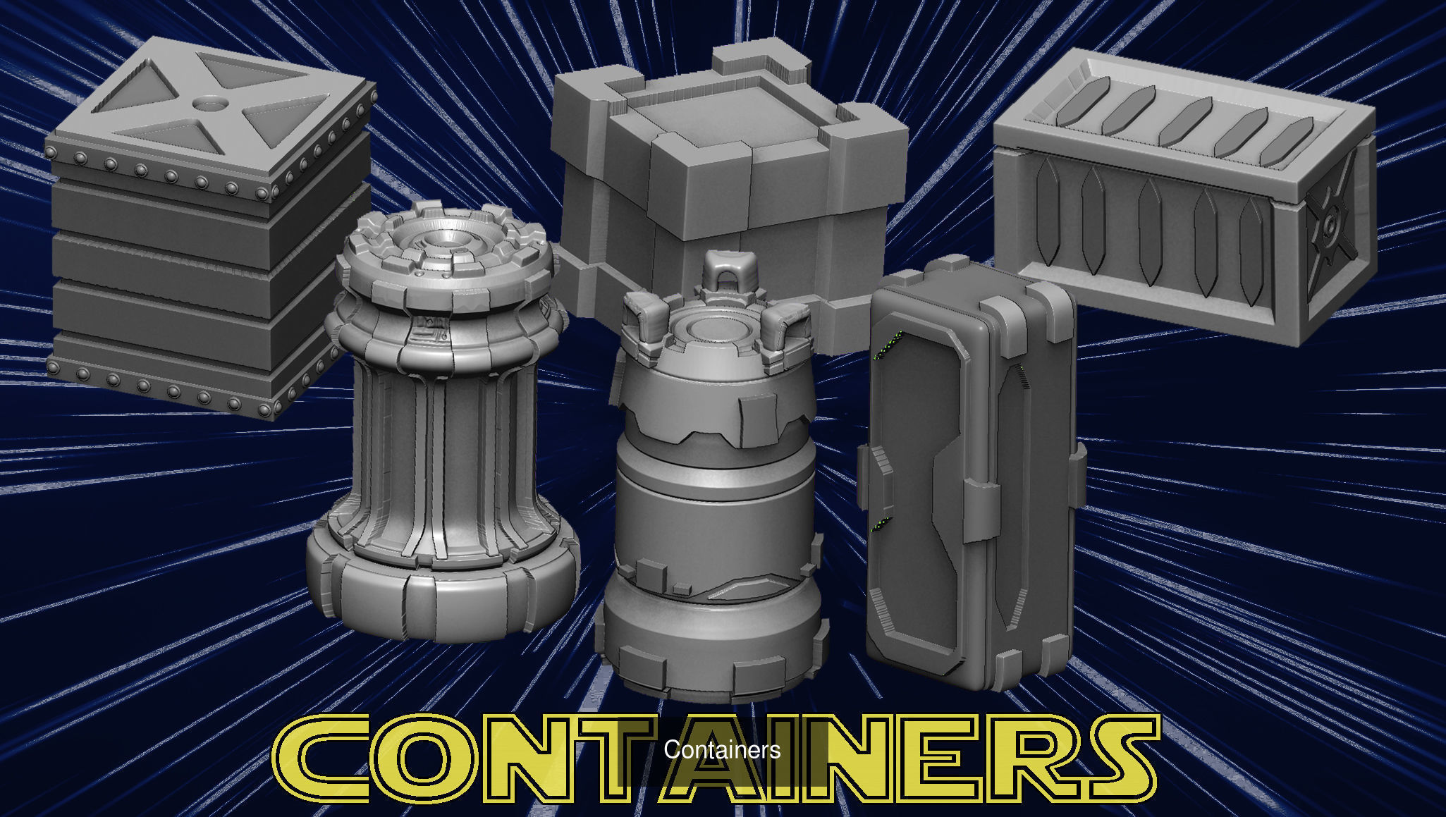 Sci fi Bundle 3D Model Collection_44