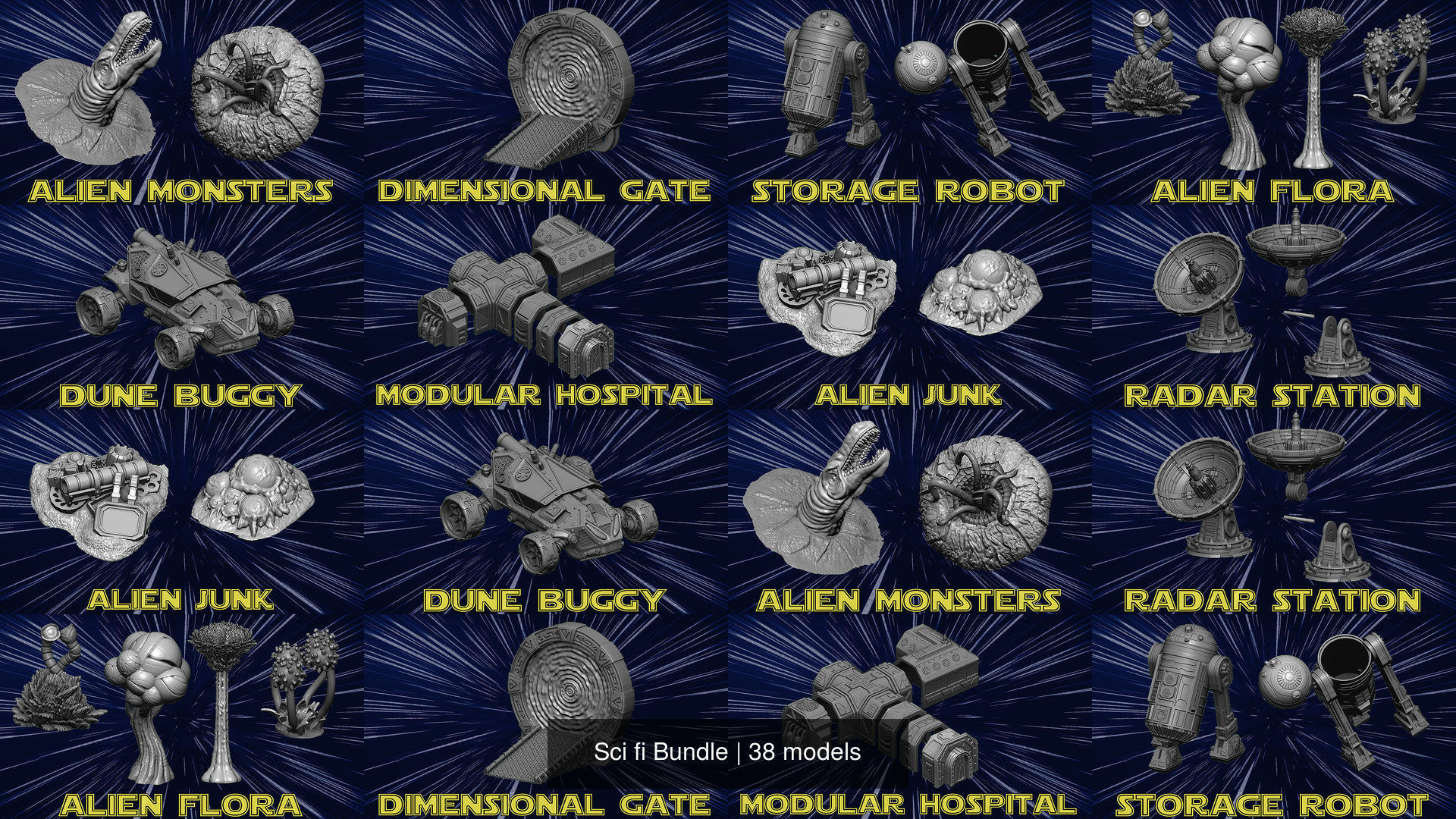 Sci fi Bundle 3D Model Collection_14