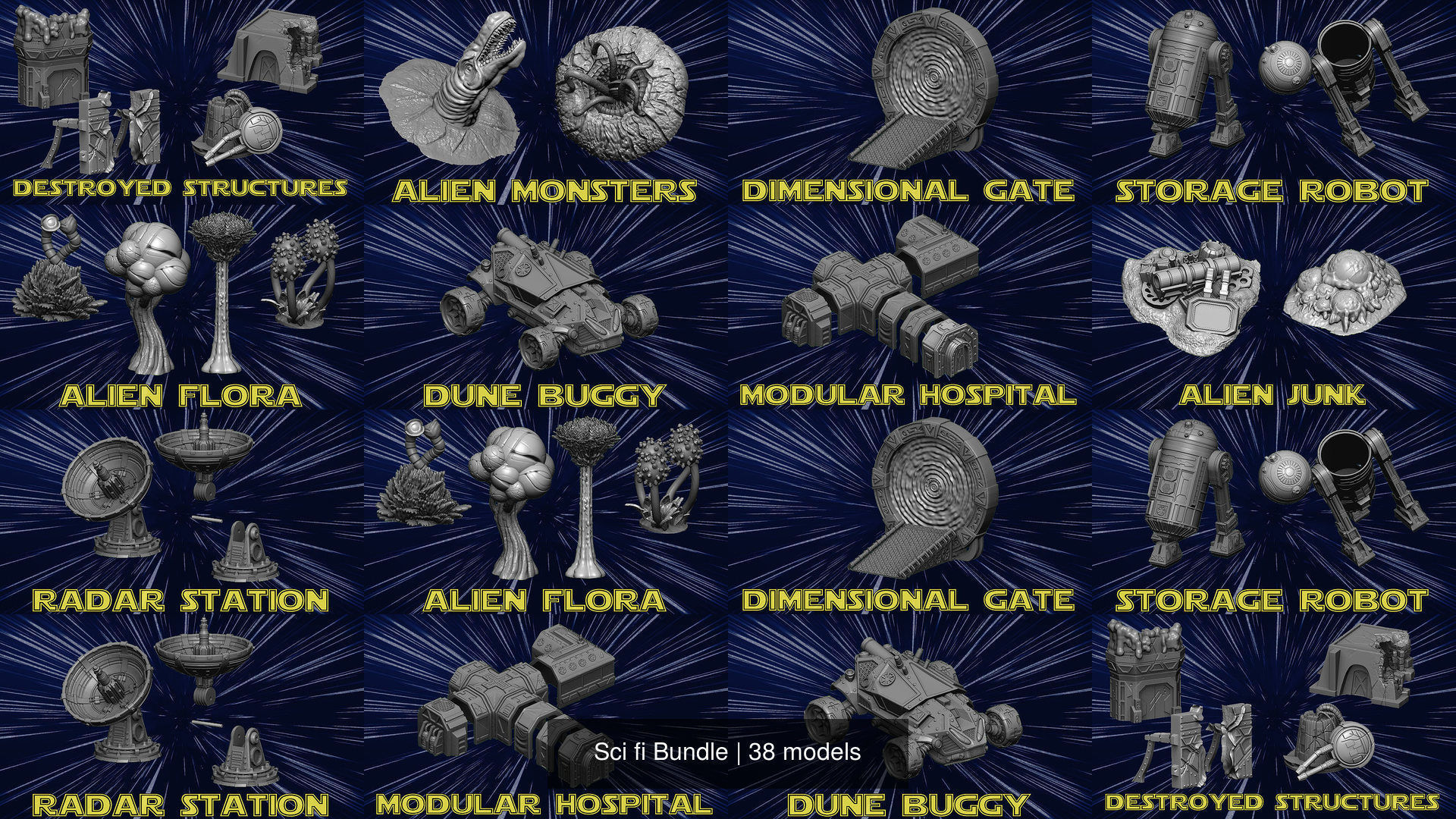 Sci fi Bundle 3D Model Collection_12