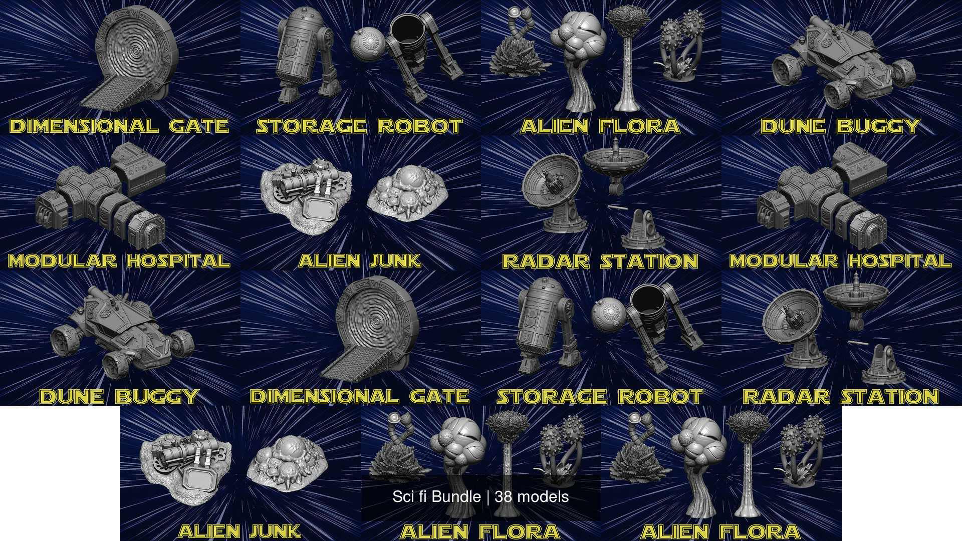 Sci fi Bundle 3D Model Collection_13