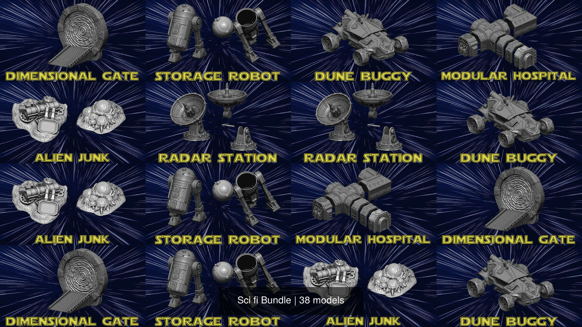 Sci fi Bundle 3D Model Collection_15