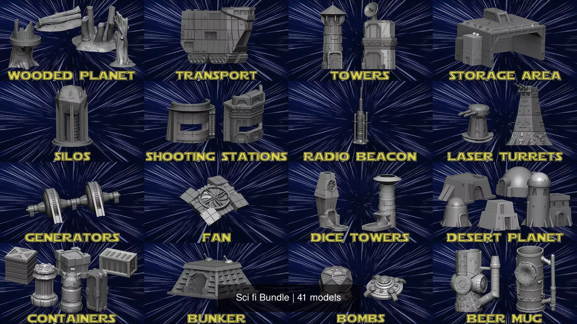 Sci fi Bundle 3D Model Collection_1