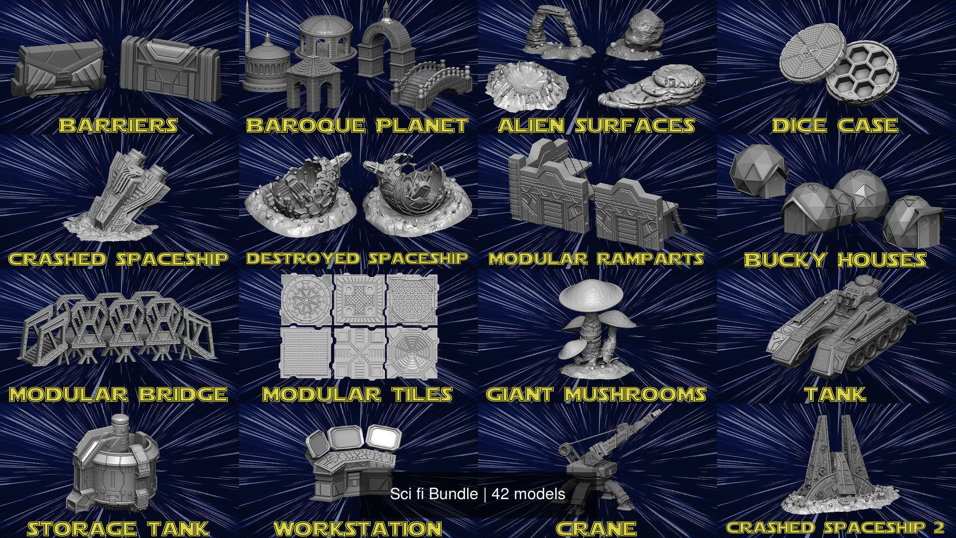 Sci fi Bundle 3D Model Collection_6