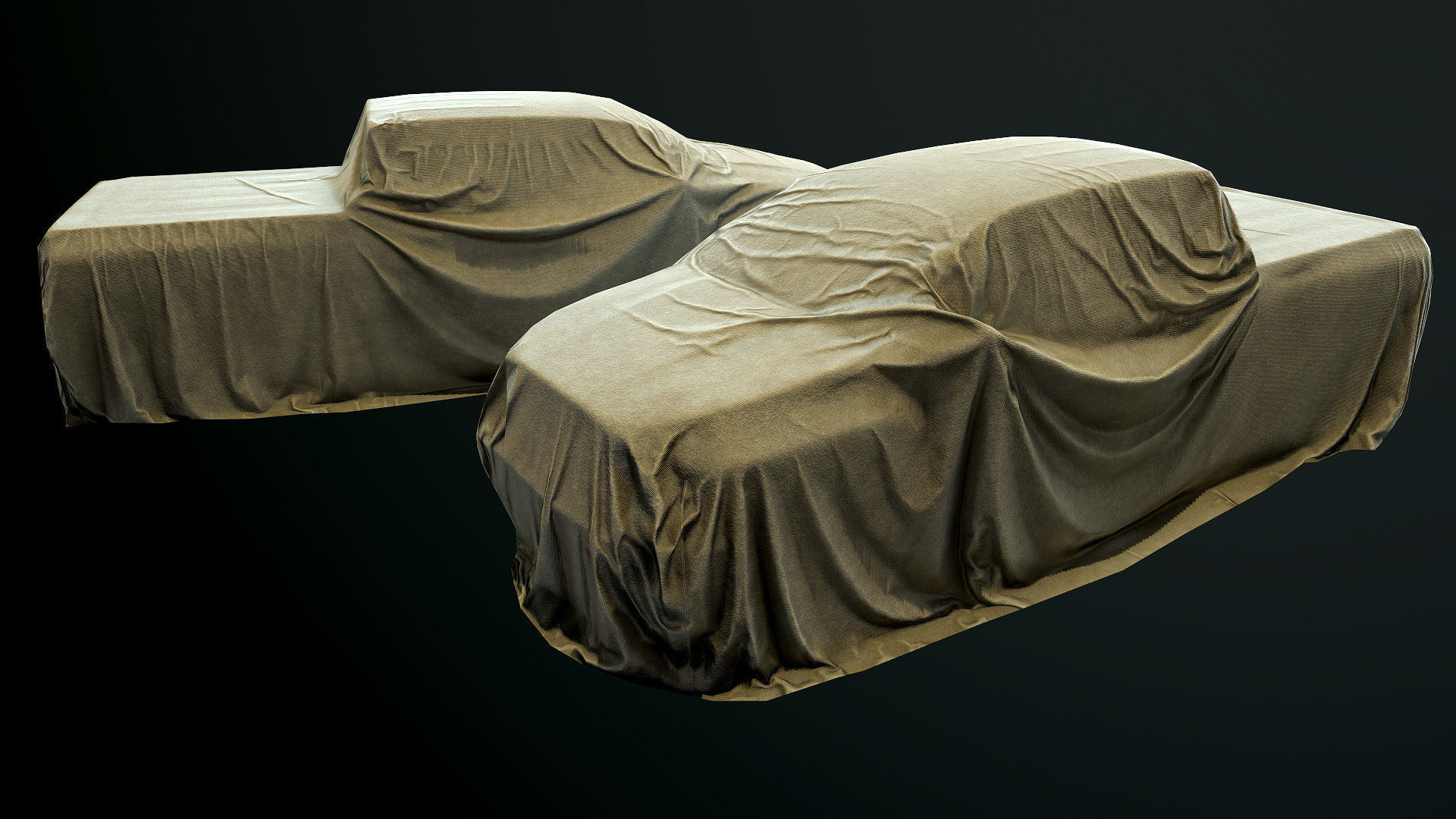 Abandoned Car Showroom Low-poly 3D model_18