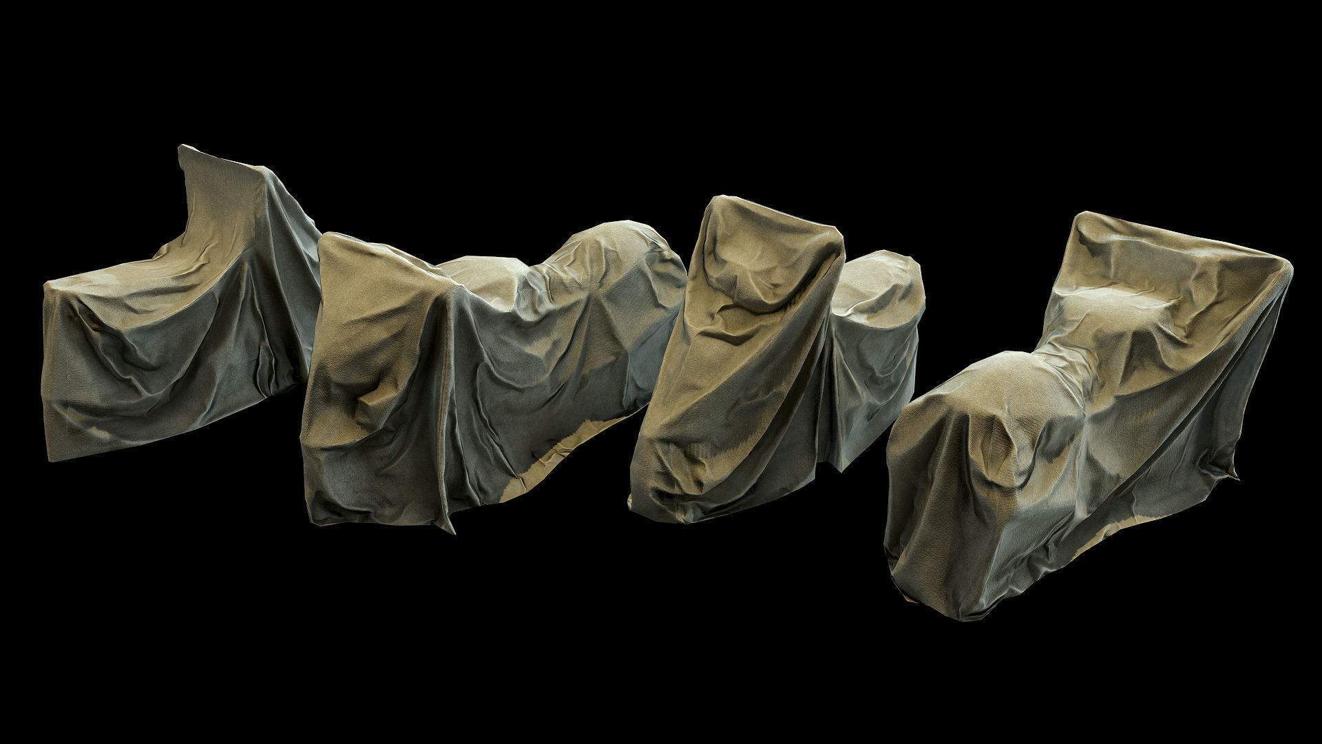 Abandoned Car Showroom Low-poly 3D model_24