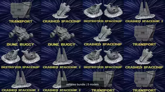 vehicles bundle 3D Model Collection
