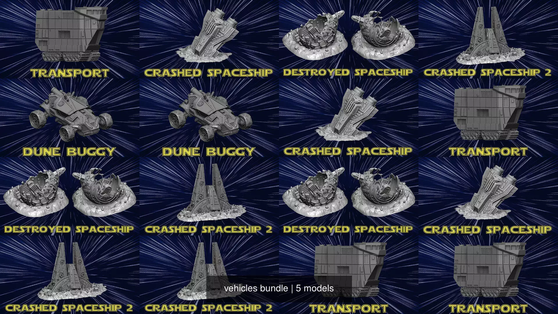 vehicles bundle 3D Model Collection_0