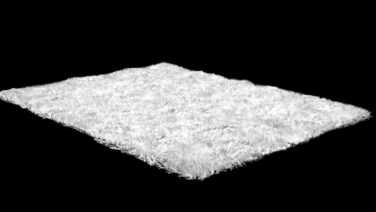 White Carpet  Low-poly 3D model_0