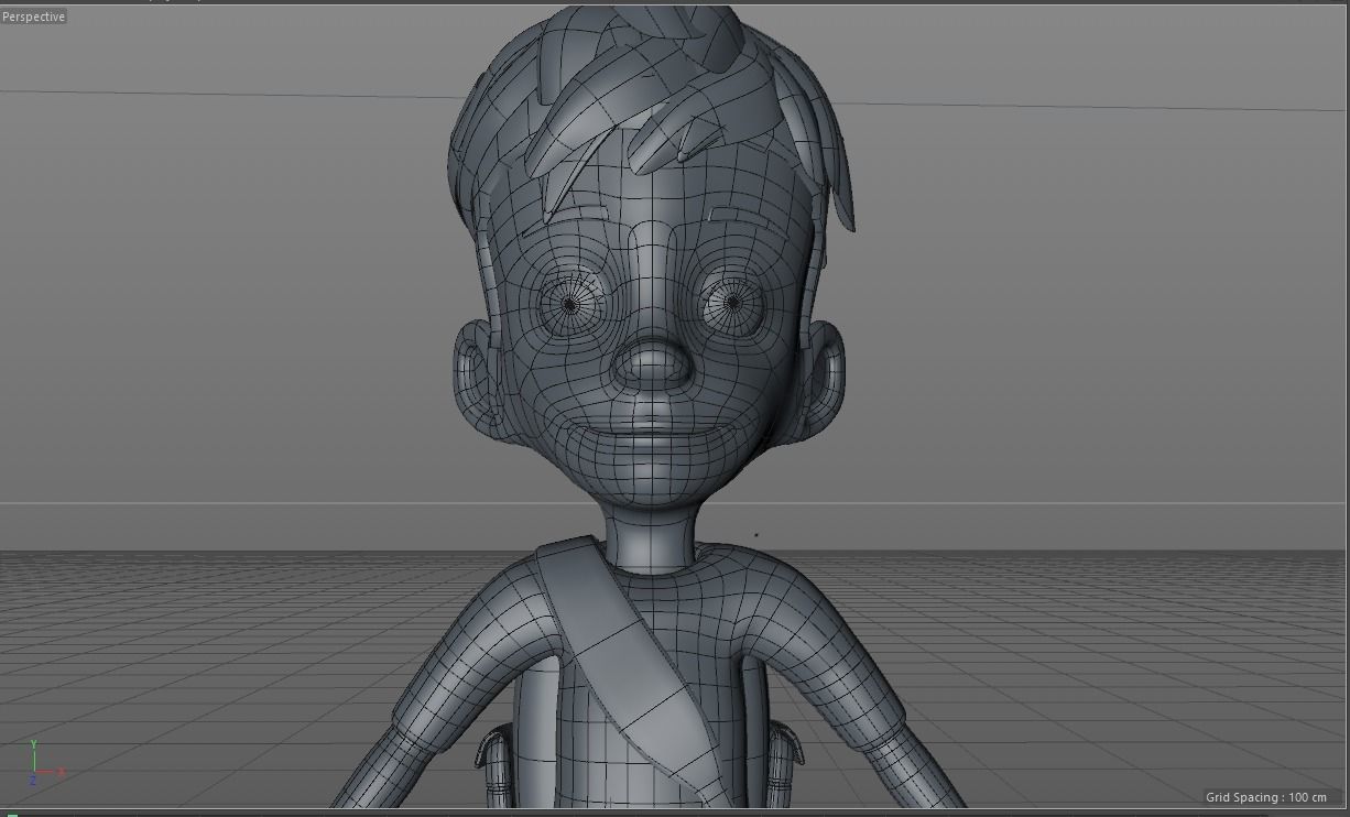 3D Cartoon Kid Character 3D model_8