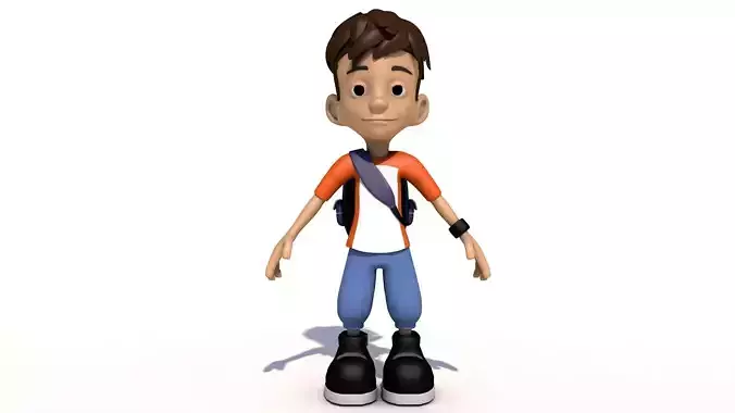 3D Cartoon Kid Character