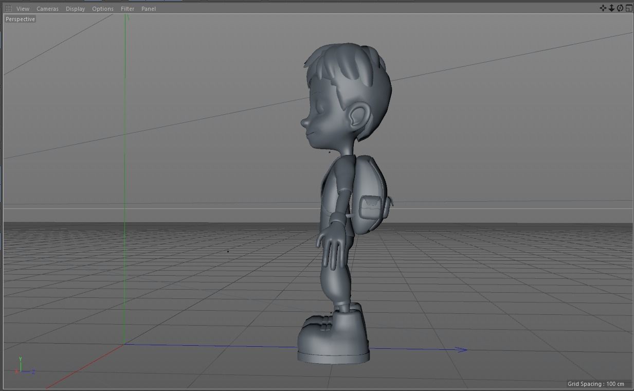 3D Cartoon Kid Character 3D model_4