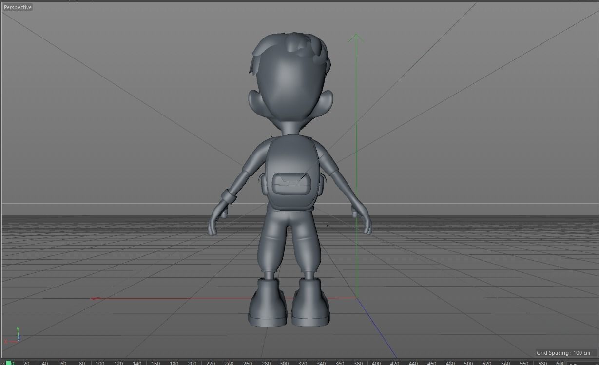 3D Cartoon Kid Character 3D model_6