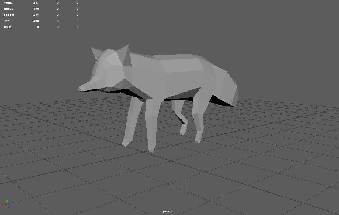 Animal Pack Animated Rig Low-poly Low-poly 3D model_16