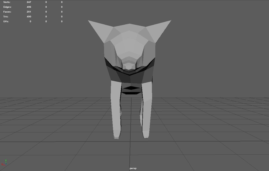 Animal Pack Animated Rig Low-poly Low-poly 3D model_18