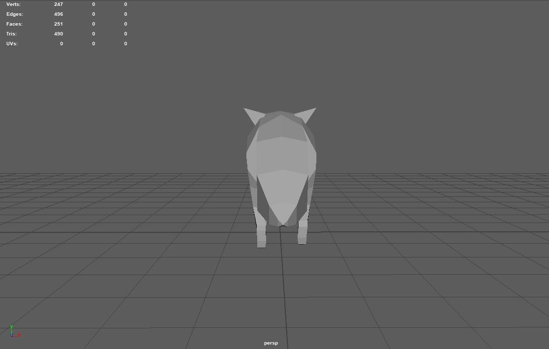 Animal Pack Animated Rig Low-poly Low-poly 3D model_19