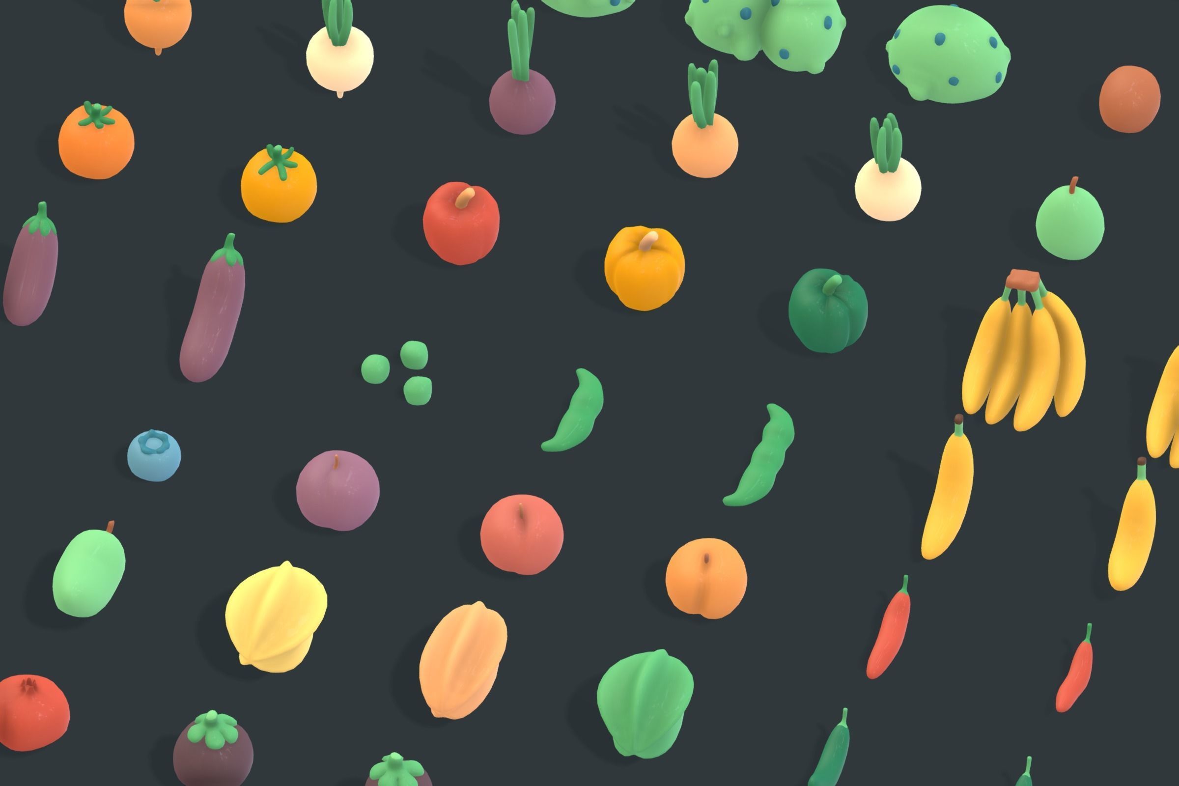 Back Garden - Animation Assets Low-poly 3D model_14