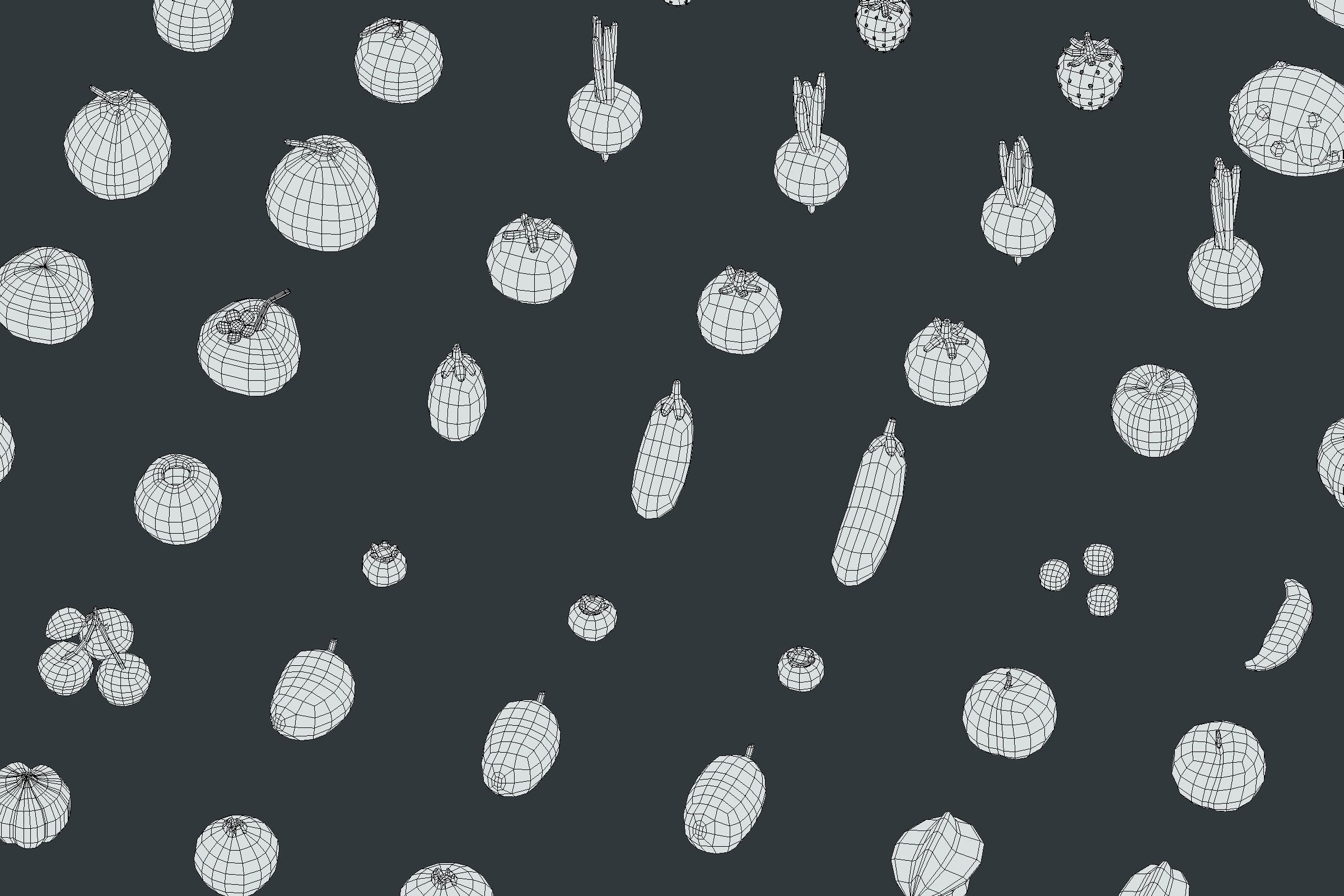 Back Garden - Animation Assets Low-poly 3D model_29