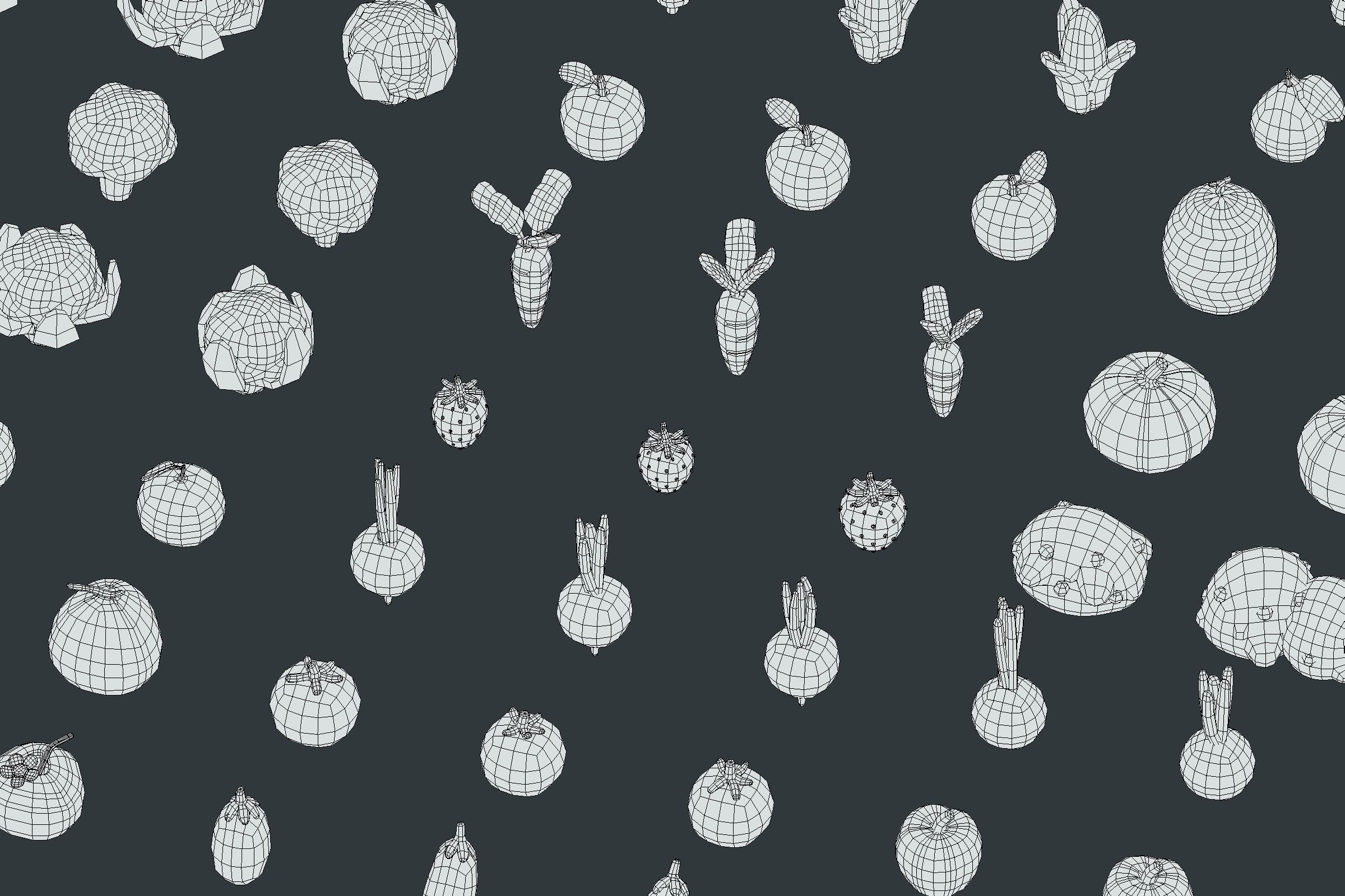 Back Garden - Animation Assets Low-poly 3D model_27