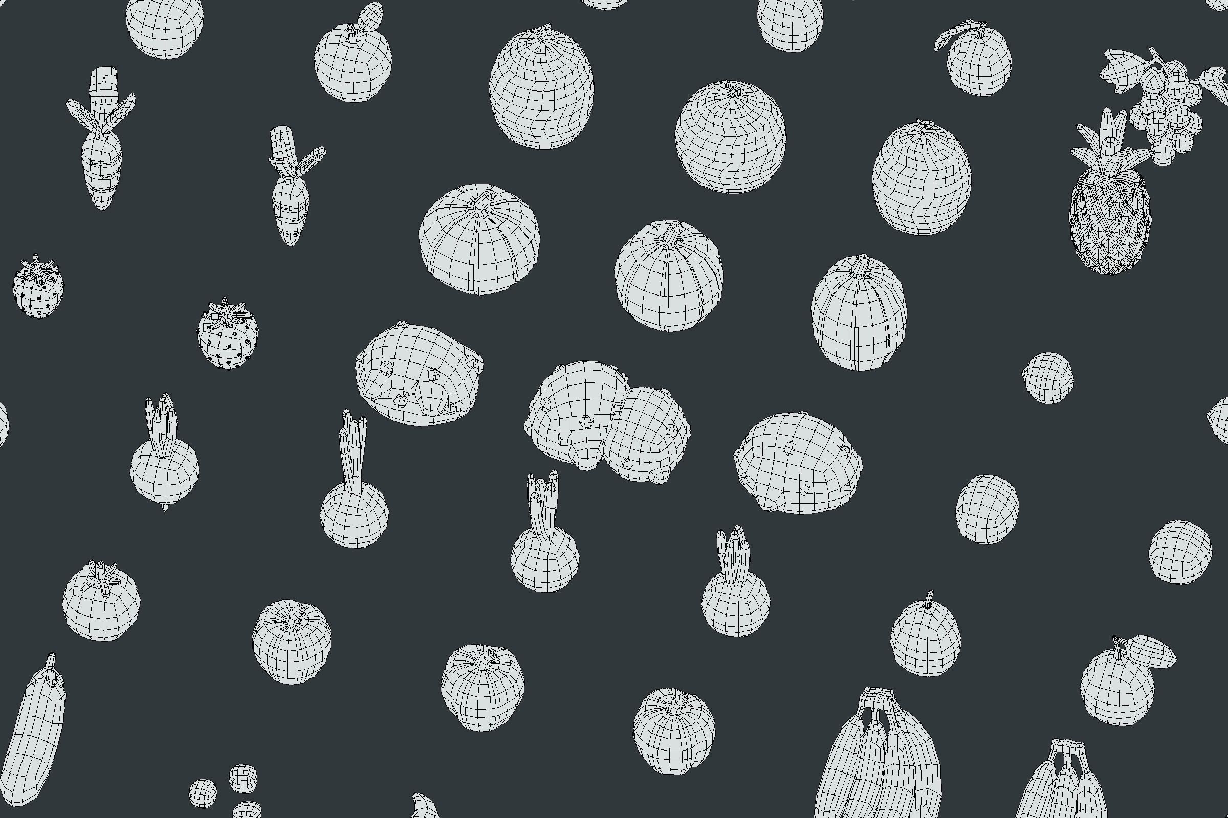 Back Garden - Animation Assets Low-poly 3D model_21