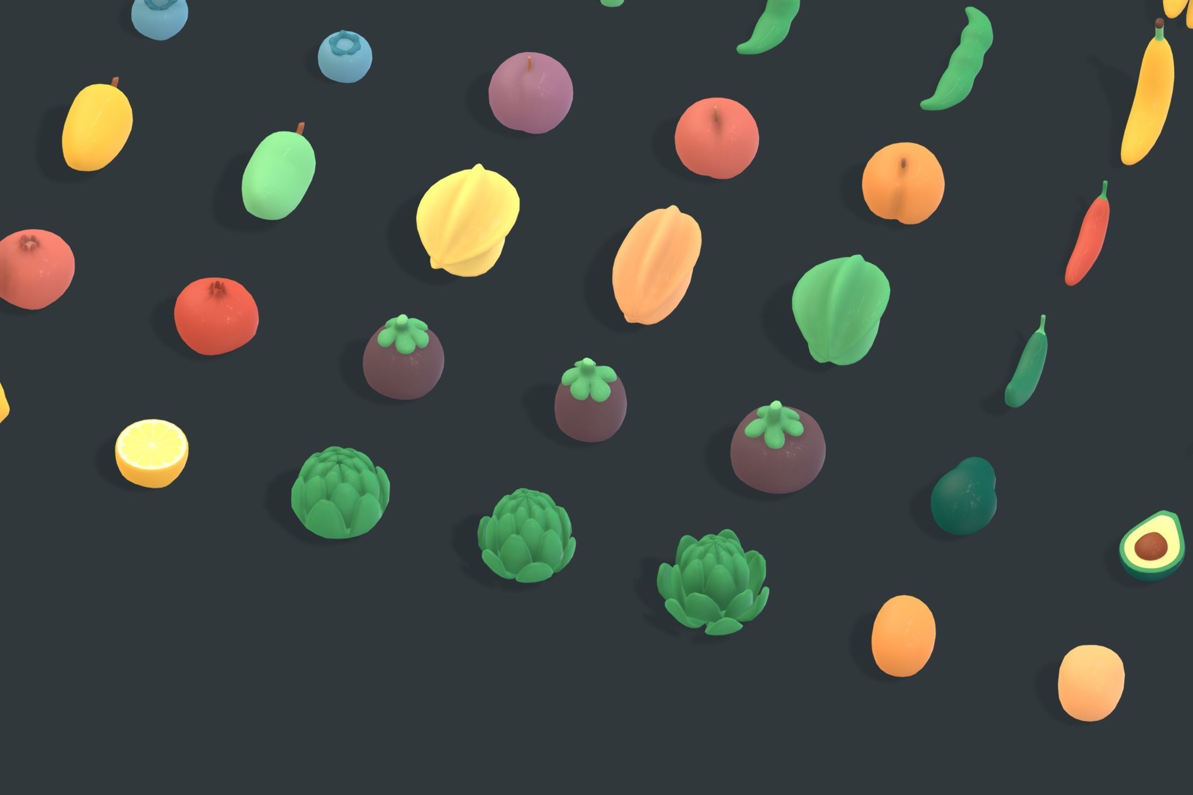 Back Garden - Animation Assets Low-poly 3D model_15