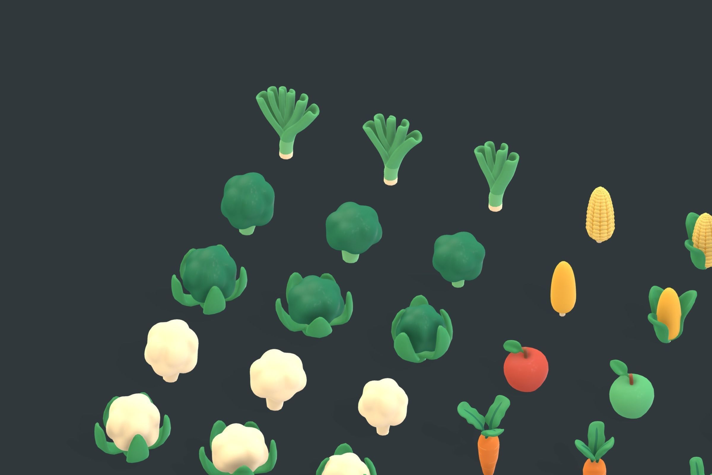 Back Garden - Animation Assets Low-poly 3D model_5